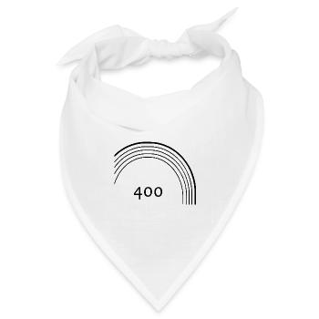 400 Meter Laufbahn - Bandana Dreieckstuch - Weiß - Vorne
