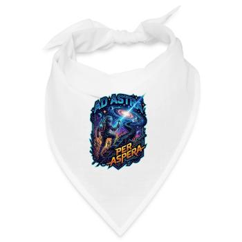 Ad_Astra_per_Aspera - Bandana Dreieckstuch - Weiß - Vorne