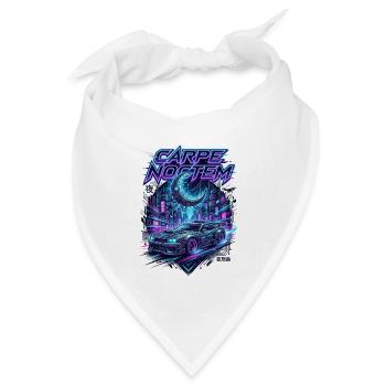 Carpe_Noctem_-_Cyberpunk_-_1 - Bandana Dreieckstuch - Weiß - Vorne