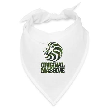 Massiver Kopf – Tarnung - Bandana Dreieckstuch - Weiß - Vorne
