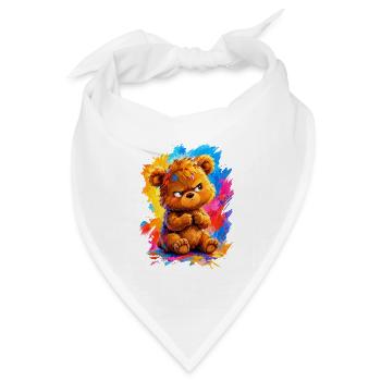 Teddy - Bandana Dreieckstuch - Weiß - Vorne