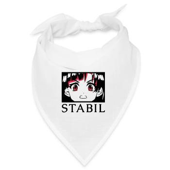 STABIL - ANIME - Bandana Dreieckstuch - Weiß - Vorne