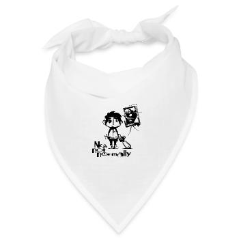 NEIN, NORMALERWEISE NICHT – LISA von BENT CIRCLE DESIGN - Bandana Dreieckstuch - Weiß - Vorne