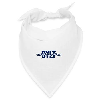 SYLT – Wind, Weite, Wellen - Bandana Dreieckstuch - Weiß - Vorne