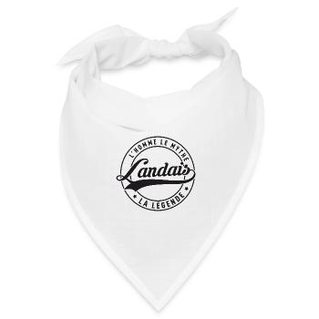 Ich homme le mythe landais la légende T-Shirt, Cad... - Bandana Dreieckstuch - Weiß - Vorne
