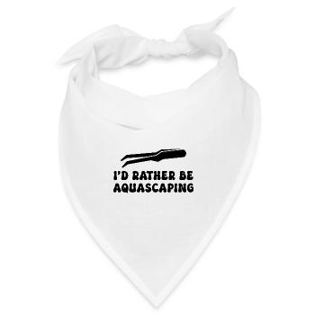 Aquarist Aquascaping - Bandana Dreieckstuch - Weiß - Vorne