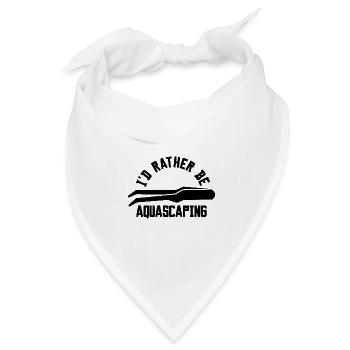 Aquarist Aquascaping Spruch - Bandana Dreieckstuch - Weiß - Vorne
