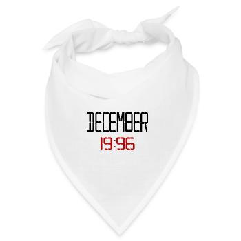 Dezember 1996, 30. Geburtstagsgeschenke - Bandana Dreieckstuch - Weiß - Vorne