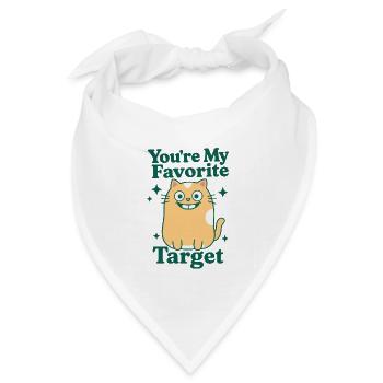 You're My Favorite Target - Bandana Dreieckstuch - Weiß - Vorne