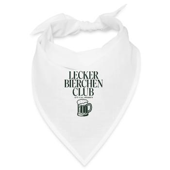 Lecker Bierchen Club - Bandana Dreieckstuch - Weiß - Vorne