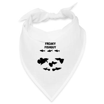 freaky fish guy - Bandana Dreieckstuch - Weiß - Vorne