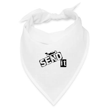 Abgeschickt! - Bandana Dreieckstuch - Weiß - Vorne