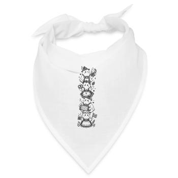 Bayerische Geister - Bandana Dreieckstuch - Weiß - Vorne