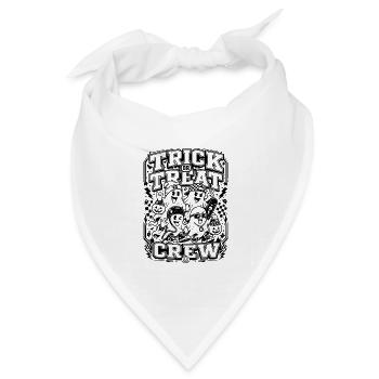 Trick or Treat Crew - Bandana Dreieckstuch - Weiß - Vorne