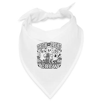 Trick or Treat Crew - Bandana Dreieckstuch - Weiß - Vorne
