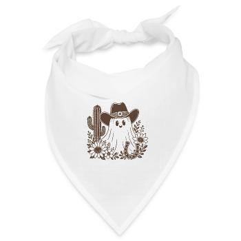 Cowboy Geist - Bandana Dreieckstuch - Weiß - Vorne
