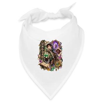 Anderewelt Alchemist Magier - Bandana Dreieckstuch - Weiß - Vorne