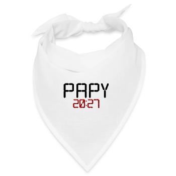 Großvater-Baby 2027, Frankreich - Bandana Dreieckstuch - Weiß - Vorne