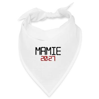Französische Oma, Baby 2027 - Bandana Dreieckstuch - Weiß - Vorne