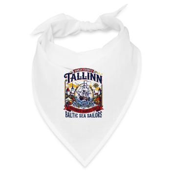 Tallinn Harju County Baltic Sea Sailors - Bandana Dreieckstuch - Weiß - Vorne