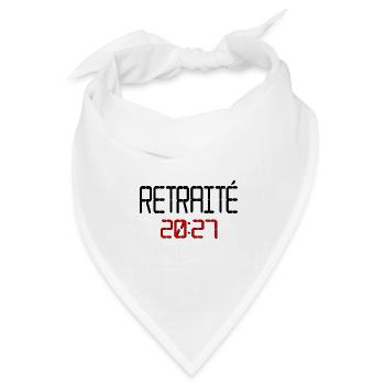 Pensionierter Opa 2027 - Bandana Dreieckstuch - Weiß - Vorne