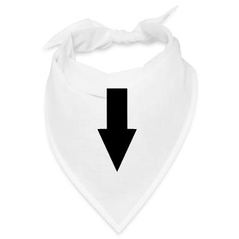 Pfeil Comic selbst gestalten personalisieren - Bandana Dreieckstuch - Weiß - Vorne