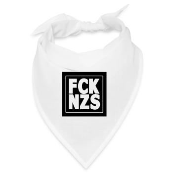 FCK NZS - Bandana Dreieckstuch - Weiß - Vorne