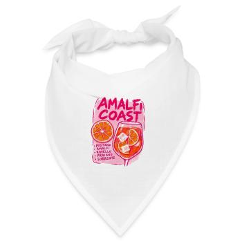 Amalfiküsten-Cocktails Rose - Bandana Dreieckstuch - Weiß - Vorne