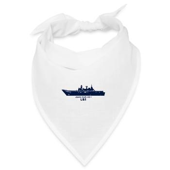Juan Carlos I L61 – Minimalistische Silhouette - Bandana Dreieckstuch - Weiß - Vorne