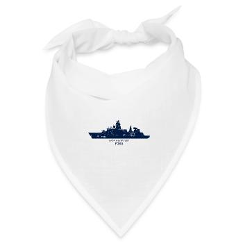 Iver Huitfeldt F361 – Minimalistische Silhouette - Bandana Dreieckstuch - Weiß - Vorne