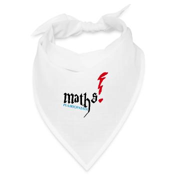 Mathematik Puliriopatata - Bandana Dreieckstuch - Weiß - Vorne