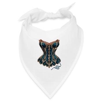 Burlesque - Bandana Dreieckstuch - Weiß - Vorne
