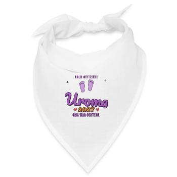 Uroma 2027 – Oma war gestern - Bandana Dreieckstuch - Weiß - Vorne