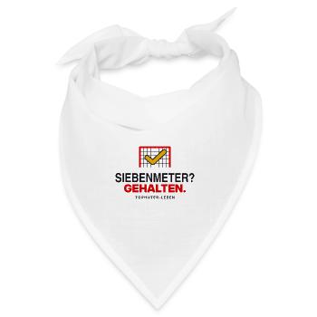 Siebenmeter? Gehalten. - Bandana Dreieckstuch - Weiß - Vorne
