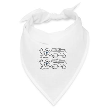 Estnisches Wappen lustiges Geschenk-T-Shirt - Bandana Dreieckstuch - Weiß - Vorne