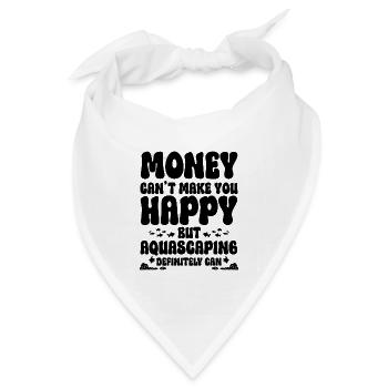Aquascaping Spruch Humor - Bandana Dreieckstuch - Weiß - Vorne
