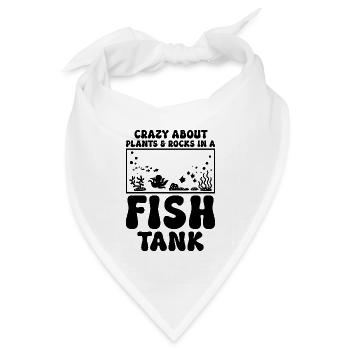 Aquarist Aquascaping Humor - Bandana Dreieckstuch - Weiß - Vorne
