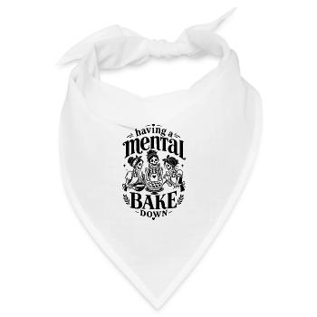 Mental Bake Down - Bandana Dreieckstuch - Weiß - Vorne