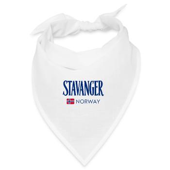 Stavanger - Norway - Norge - Norwegen - Skandinavi - Bandana Dreieckstuch - Weiß - Vorne