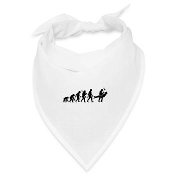 Zahnarzt Evolution für Zahnmediziner - Bandana Dreieckstuch - Weiß - Vorne