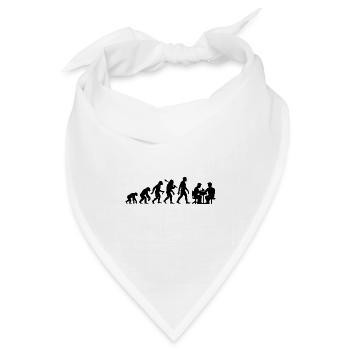 Tatoo Tätowierer Evolution Tatookunst Körperkunst - Bandana Dreieckstuch - Weiß - Vorne
