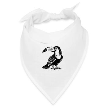Tukan - Bandana Dreieckstuch - Weiß - Vorne