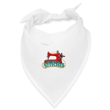 Aus Stichen gemacht: Nähen - Bandana Dreieckstuch - Weiß - Vorne