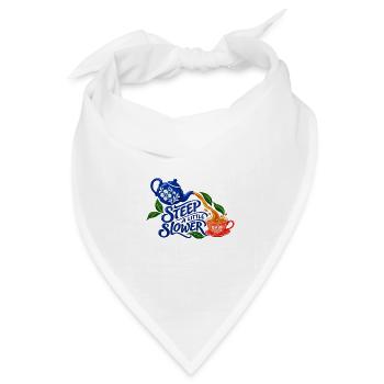 Etwas langsamer ziehen: Tee - Bandana Dreieckstuch - Weiß - Vorne