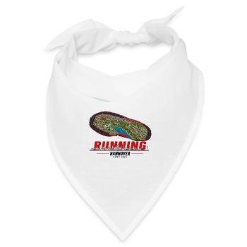Running Hannover Laufschuh Stadtkarte - hell - Bandana Dreieckstuch - Weiß - Vorne
