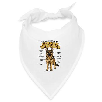 Deutscher Schäferhund Hundebesitzer T Schäferhund - Bandana Dreieckstuch - Weiß - Vorne