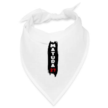 Matura 2027 bestanden - Bandana Dreieckstuch - Weiß - Vorne
