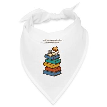 Nur noch ein Kapitelbuch Lover Mouse - Bandana Dreieckstuch - Weiß - Vorne