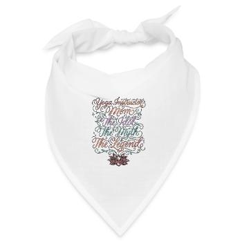 Yoga Instructor Mom The Idol The Myth Yoga Coach - Bandana Dreieckstuch - Weiß - Vorne