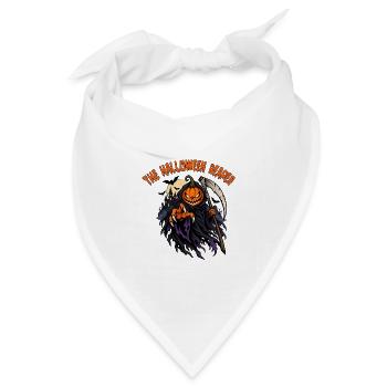 Reaper Pumpkin von Helfspawn - Bandana Dreieckstuch - Weiß - Vorne